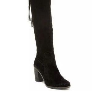 FRANCO SARTO ELLYN OVER THE KNEE
BOOTS BLACK SUEDE SIZE 6